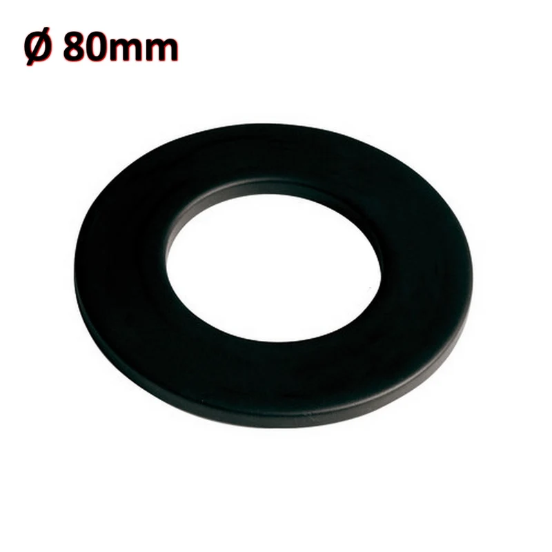 Rosace murale en silicone noir Ø 80 mm