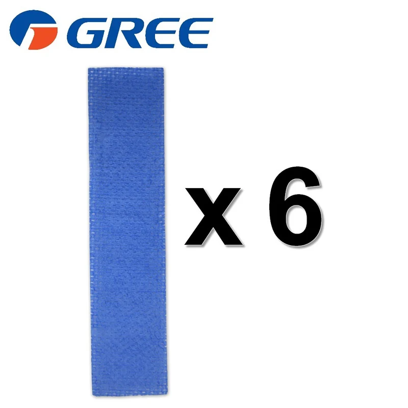 Filtre anti-acariens MITE CLEAR compatible avec tous les climatiseurs GREE - Lot de 6 - 111220079