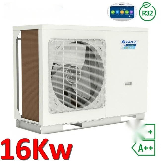 Pompe à chaleur monobloc air-eau Gree Versati 3 R32 16,0 Kw 1 PH