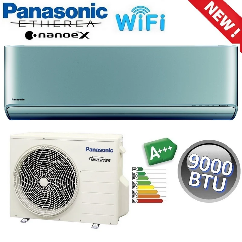 Climatiseur monosplit ETHEREA SILVER R32 Panasonic 9000 BTU A+++ avec Wi-Fi