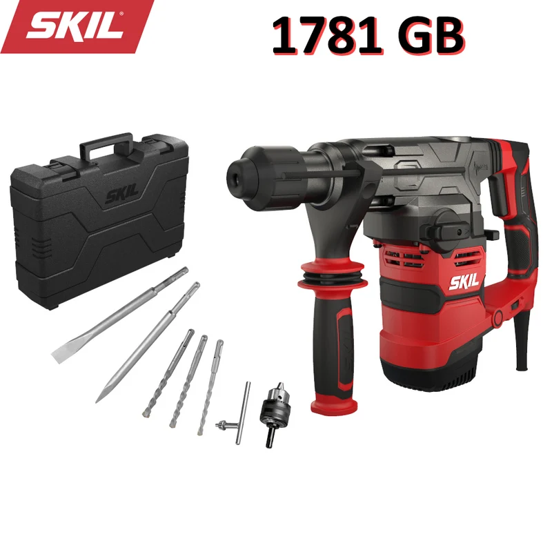 Perceuse à percussion pneumatique en L SKIL 1781 GB avec système de changement rapide SDS+ 1500 W