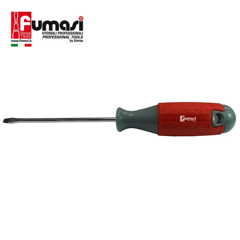 Tournevis Fumasi à embout magnétique fendu pour vis à fente 5 x 100 mm, longueur 190 mm