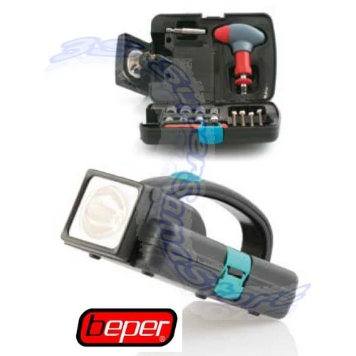 Lampe de secours pour voiture avec boîte à outils