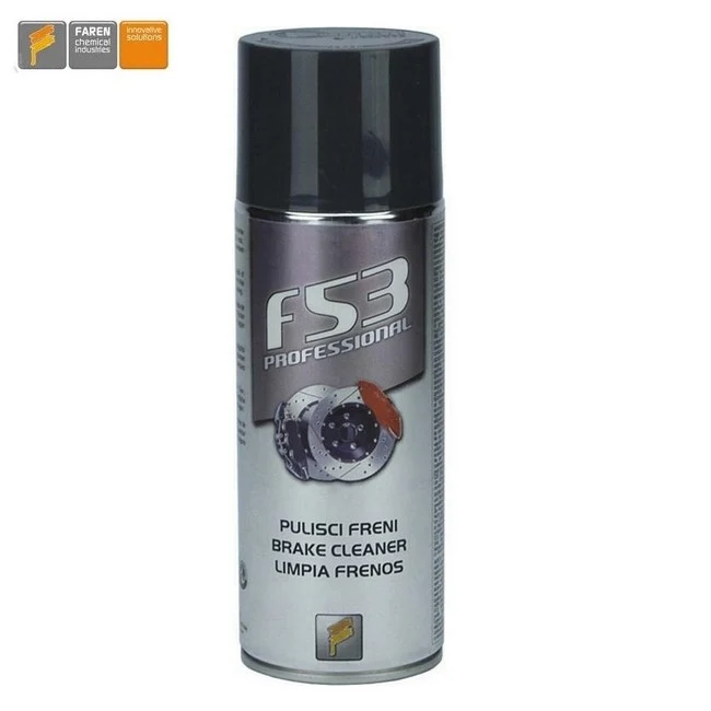 Nettoyant freins professionnel Faren F53 en spray, flacon de 400 ml
