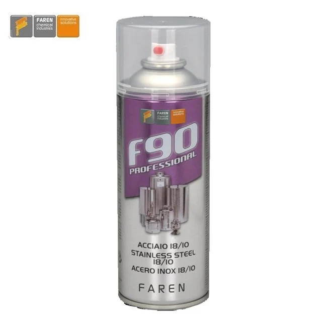 F90 Professionnel - Spray en acier inoxydable 18/10, flacon Faren de 400 ml
