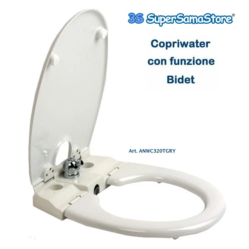 Abattant de toilettes avec bidet intégré, modèle universel 320TGRY