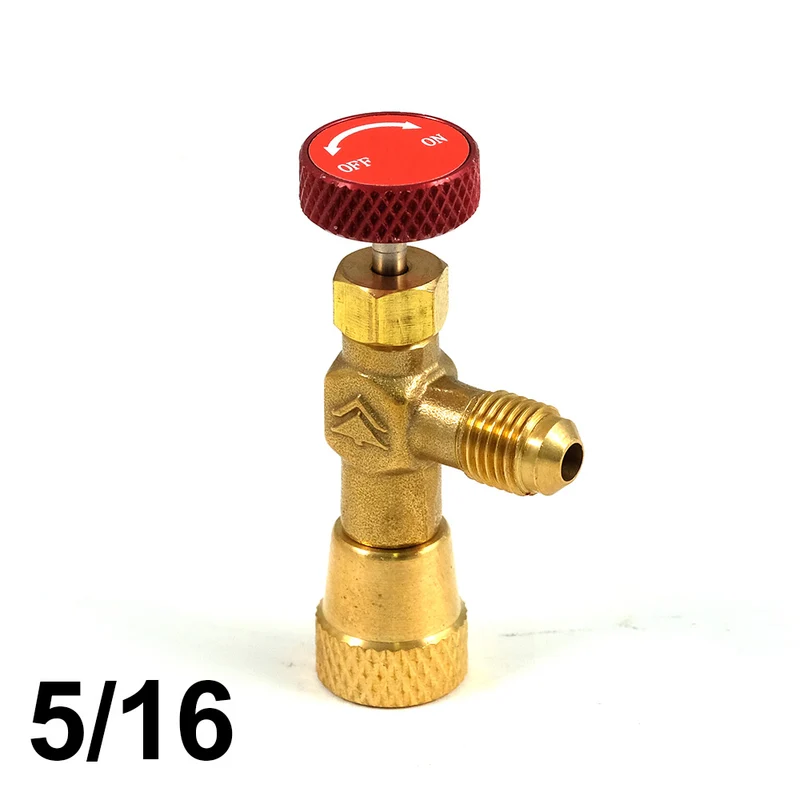 Vanne d'arrêt professionnelle SAE 5/16'' pour systèmes R410A et R32