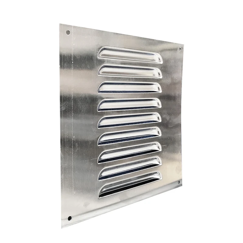 Grille de ventilation carrée en aluminium de 15 x 15 cm