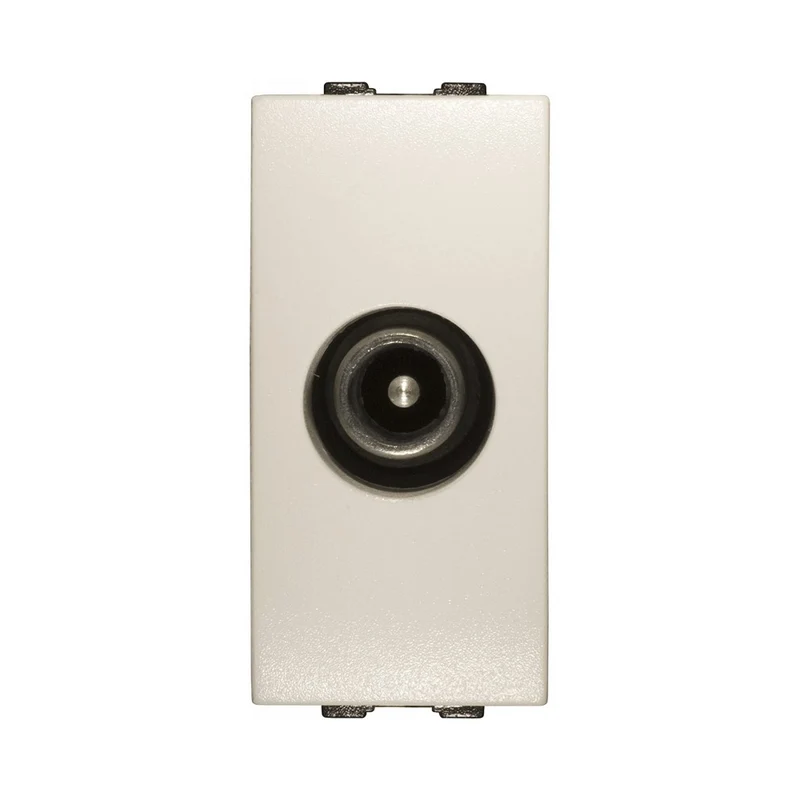 Connecteur coaxial TV satellite mâle Feb Electric 14051SAT/WH Tech