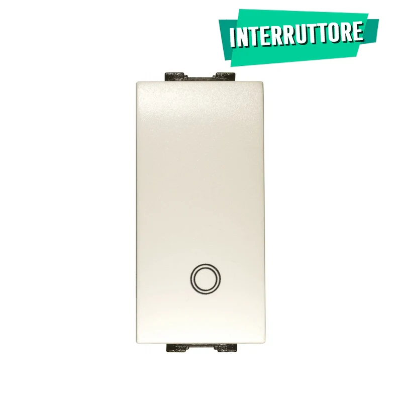 Bouton-poussoir unipolaire blanc générique 16 A - Feb Electric
