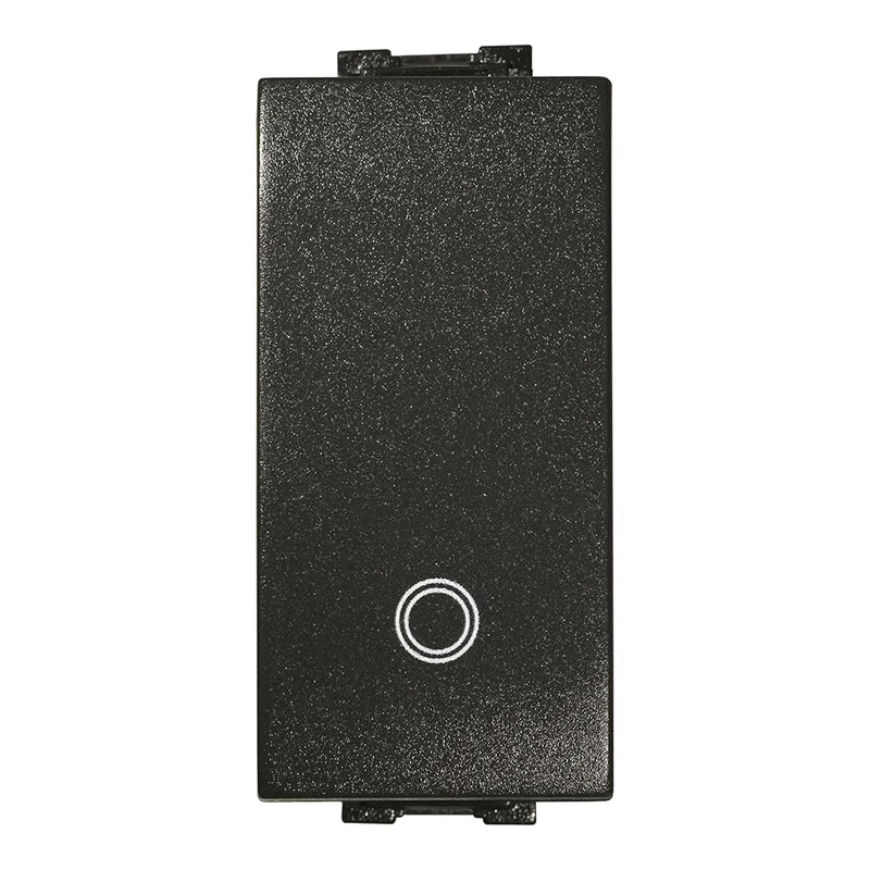 Bouton-poussoir unipolaire noir générique 16 A - Feb Electric