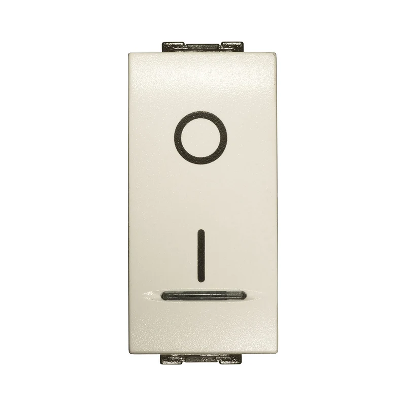 Interrupteur bipolaire lumineux blanc 16 A compatible avec Living International / Light - Feb Electric