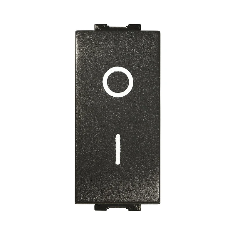 Interrupteur bipolaire anthracite noir 16 A compatible avec Living International / Light - Feb Elettrica