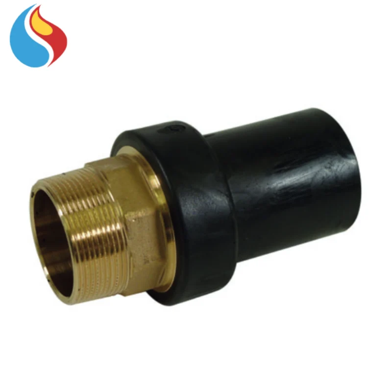 Cordier de transition droit en laiton fileté mâle Ø 25 x 3/4''