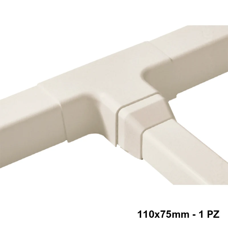 Raccord en T pour conduit 110x75 mm - 1 pièce
