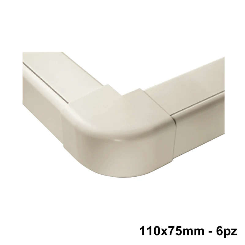 Connecteur d'angle extérieur pour profilé 110 x 75 mm - Lot de 6