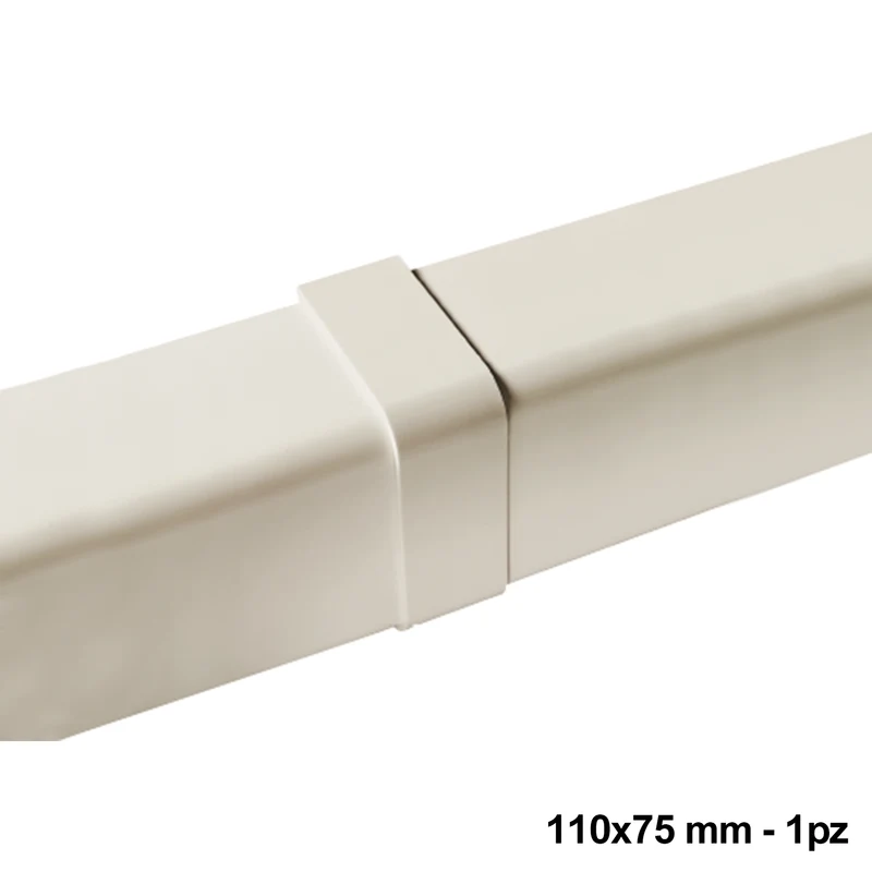 Joint de recouvrement pour canal de 110 x 75 mm - 1 pièce