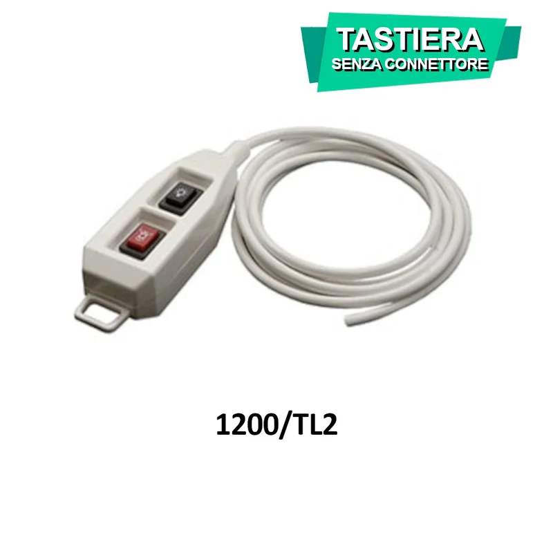 Clavier sans connecteur - 1 bouton d'appel - 1 bouton d'éclairage - IP43 - Fév. 1200/TL2