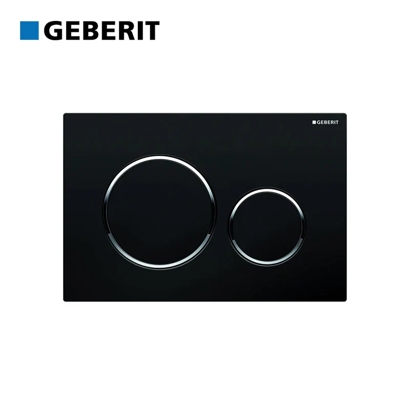 Plaque de réservoir GEBERIT SIGMA 20 noire - chromée - noire 115.882.KM.1
