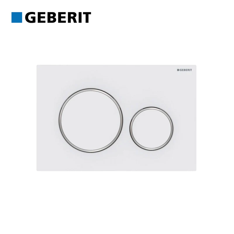 Plaque de réservoir GEBERIT SIGMA 20 blanche - chromée - blanche 115.882.KJ.1