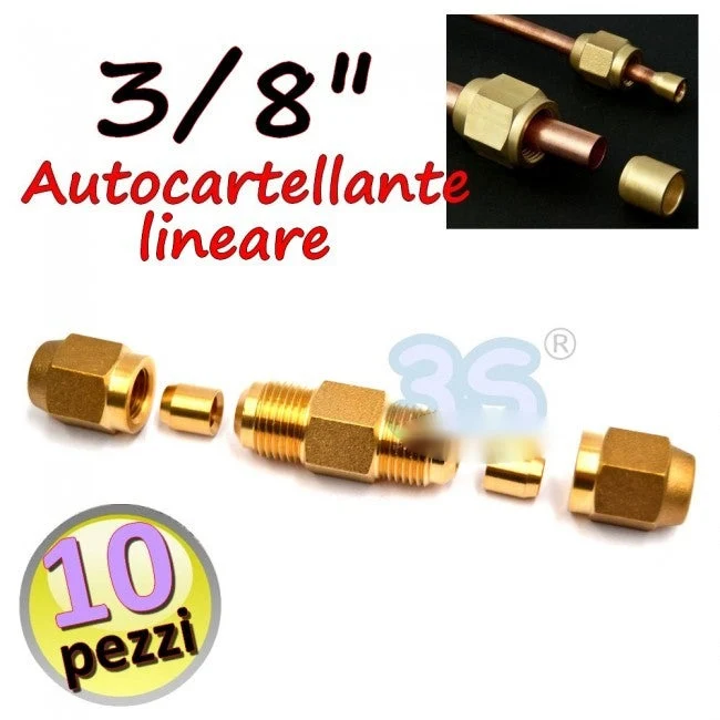 Manchon de joint auto-obturant pour raccord linéaire 3/8 - 10 pièces