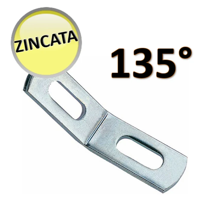 OTER - Équerre à 135° avec 2 fentes pour combinaison avec profilé