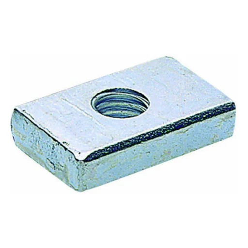 Écrou rectangulaire zingué ØM8 30x15 - 32x20 mm - 10 pièces.