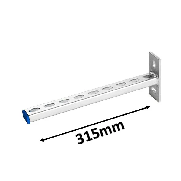 Étagère murale en porte-à-faux de 315 mm, profilé en acier