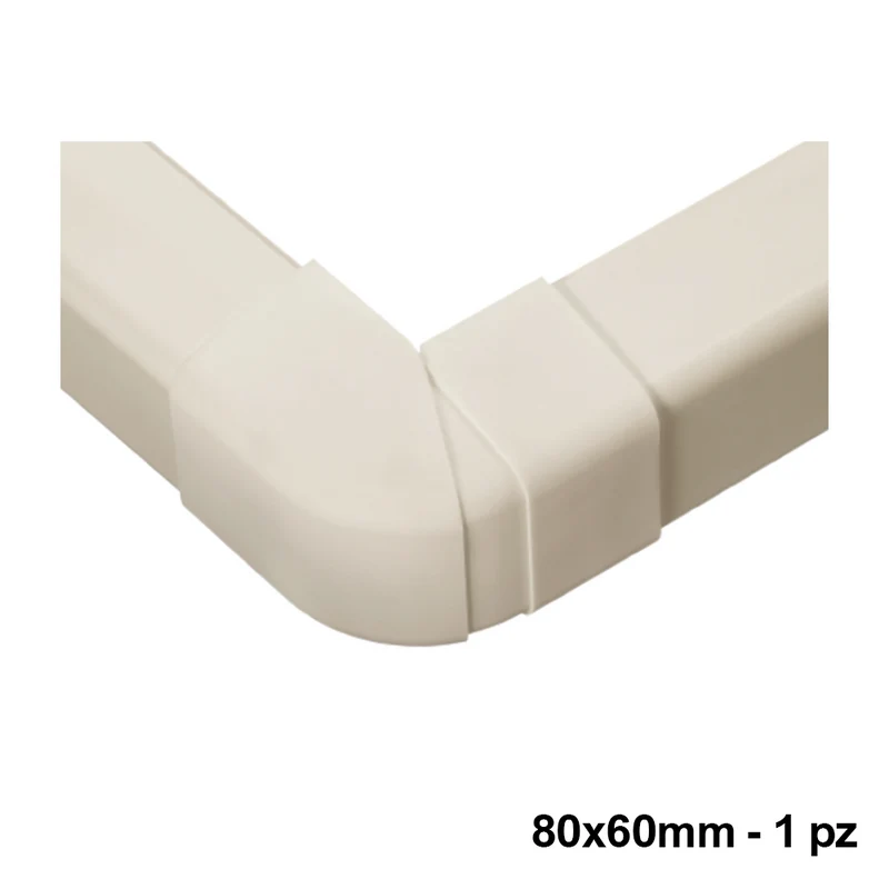 Raccord d'angle extérieur pour profilé réglable 80x60 mm - 1 pièce