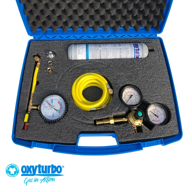 Kit de test d'étanchéité pour circuit frigorifique à l'azote