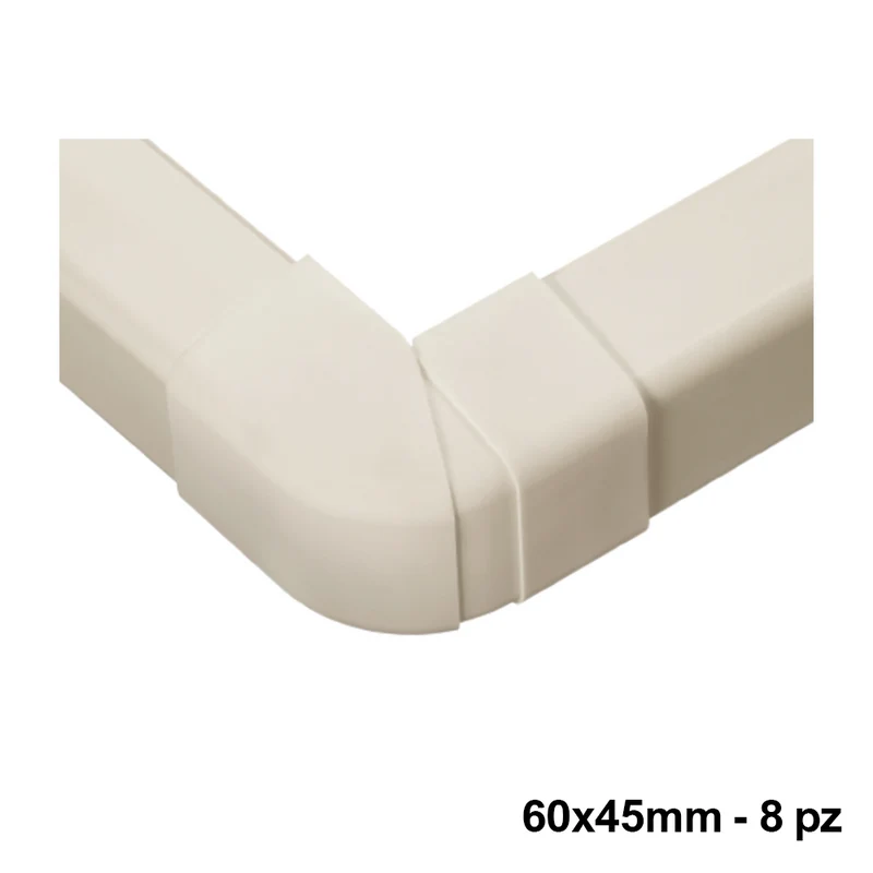 Raccord d'angle extérieur réglable 60 x 45 mm - Lot de 8