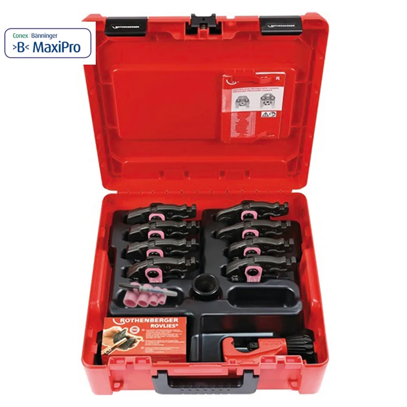 ROTHENBERGER MaxiPro Standard, jeu de 8 mâchoires de pression 1/4''-3/8''-1/2''-3/4''-5/8''-7/8''-1''-1''1/8 - Raccords Connex Banninger