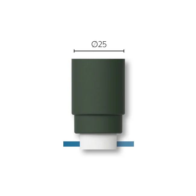 Raccord droit anti-insectes pour tuyau rigide Ø 25 mm - vert - TAI.025