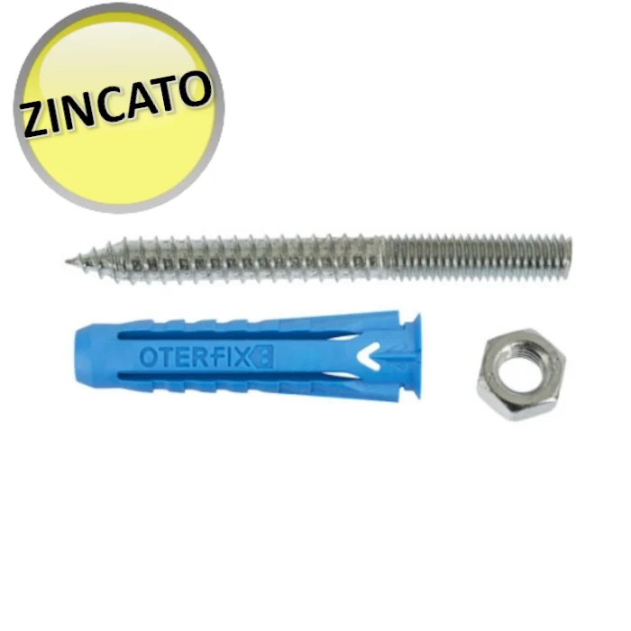 Kit d'ancrage à collier galvanisé OTER - M8x80 mm