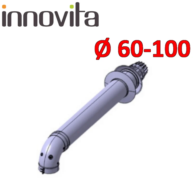 INNOVATION - Collecteur coaxial standard pour chauffe-eau à partir de Ø60-100 mm avec inspection
