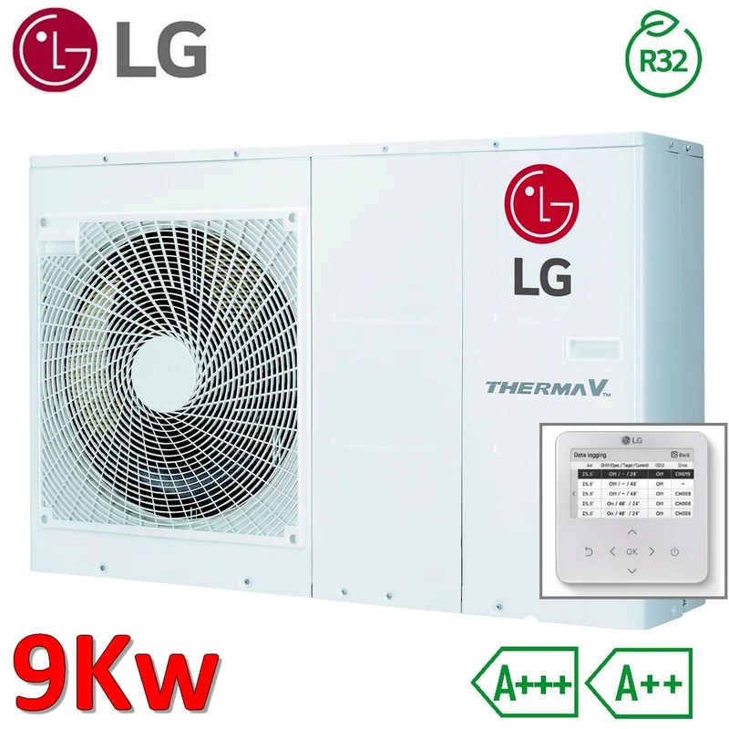 Pompe à chaleur air-eau LG Therma V Monobloc S R32 9,0 kW