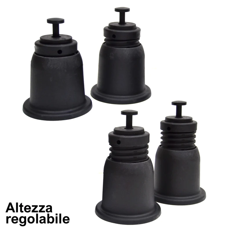 Lot de 4 supports de sol réglables en hauteur pour unités de climatisation extérieures