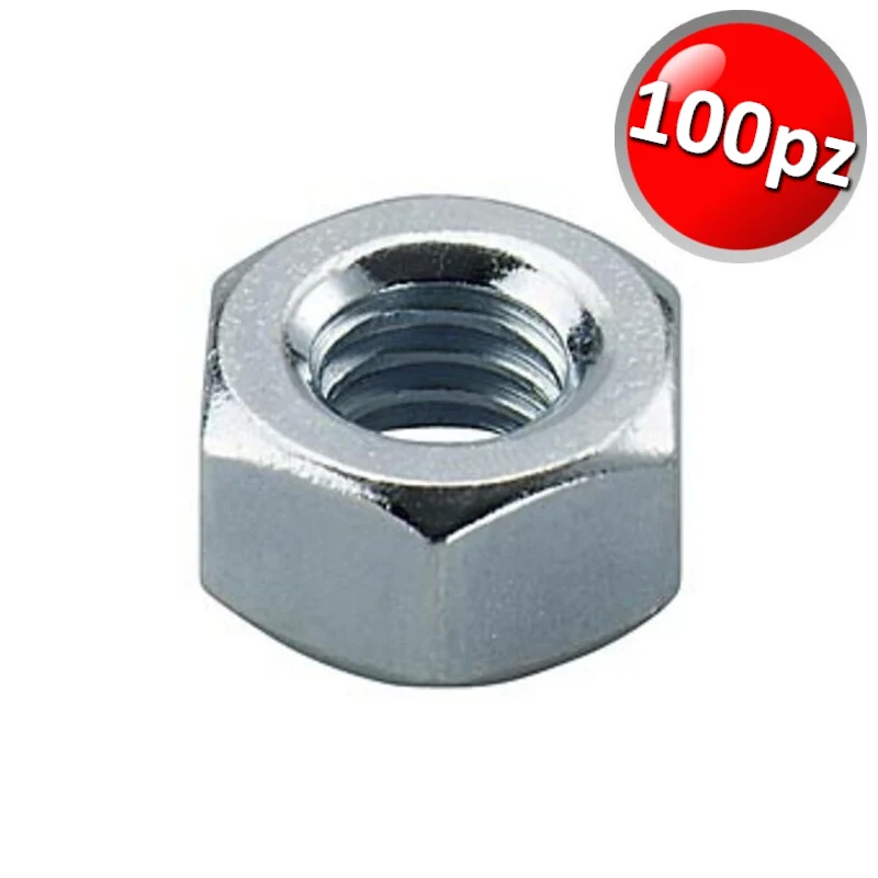 Écrous hexagonaux WURTH M6 zingués - Sachet de 100 pièces
