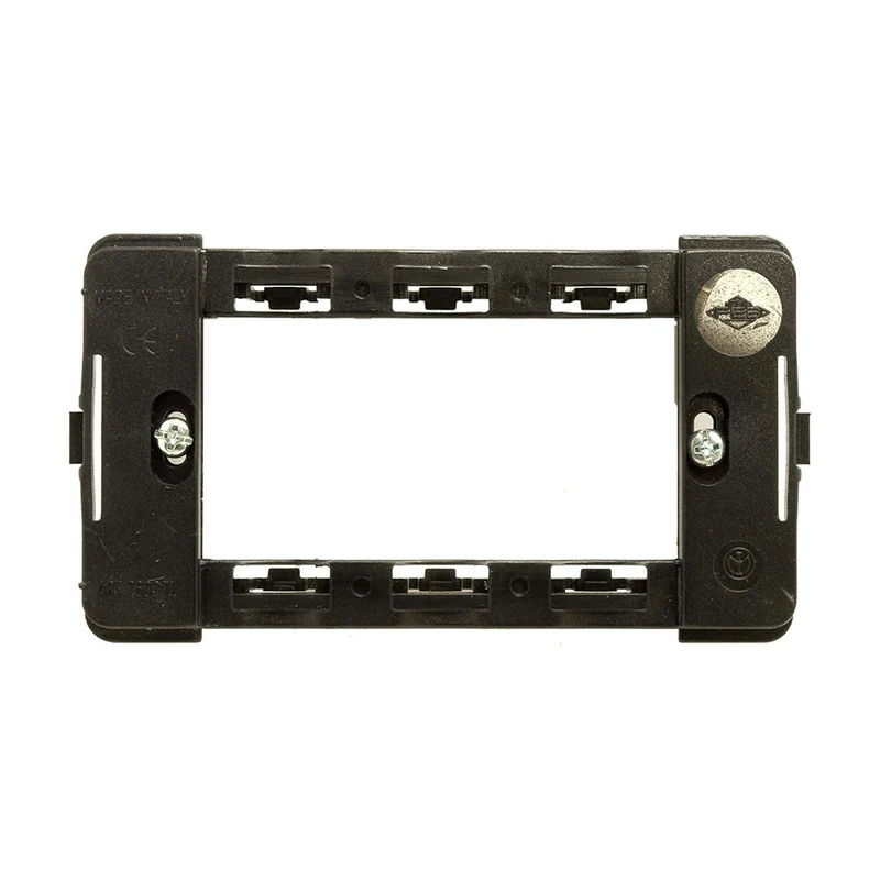 Support 3 places TL Noir compatible avec Bticino Living Classic - Feb Elettrica