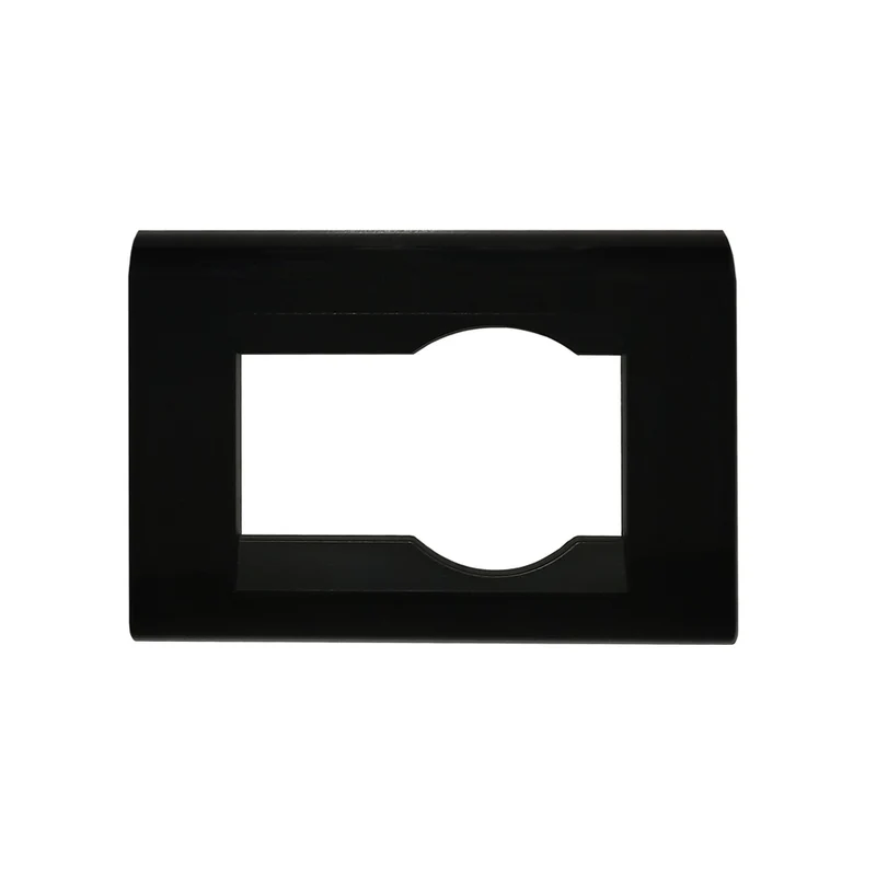 Plaque Unel+1 Posto Noir TL compatible avec Bticino Living Classic - Feb Elettrica