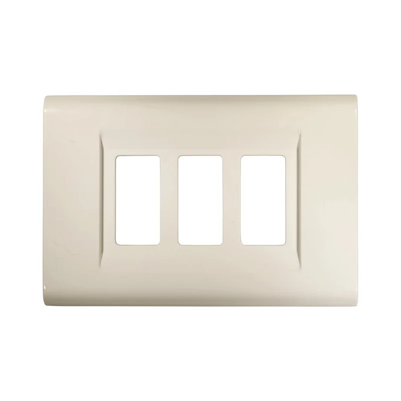 Plaque blanche Click 3 modules compatible avec Bticino Magic - Feb Elettrica
