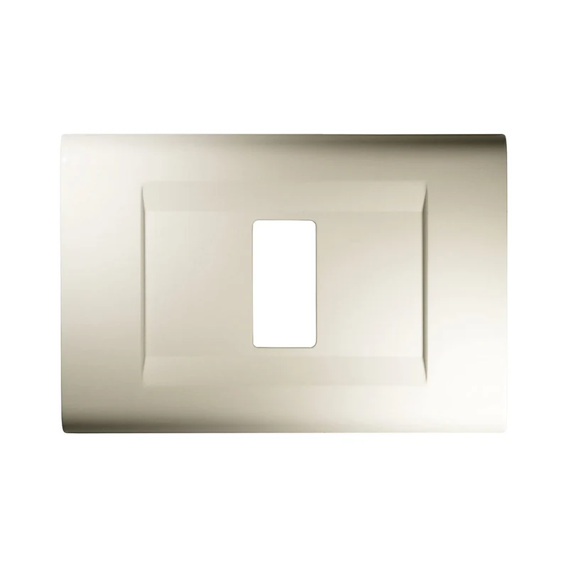 Plaque Click 1 Place Blanche Compatible avec Bticino Magic - Fév Elettrica