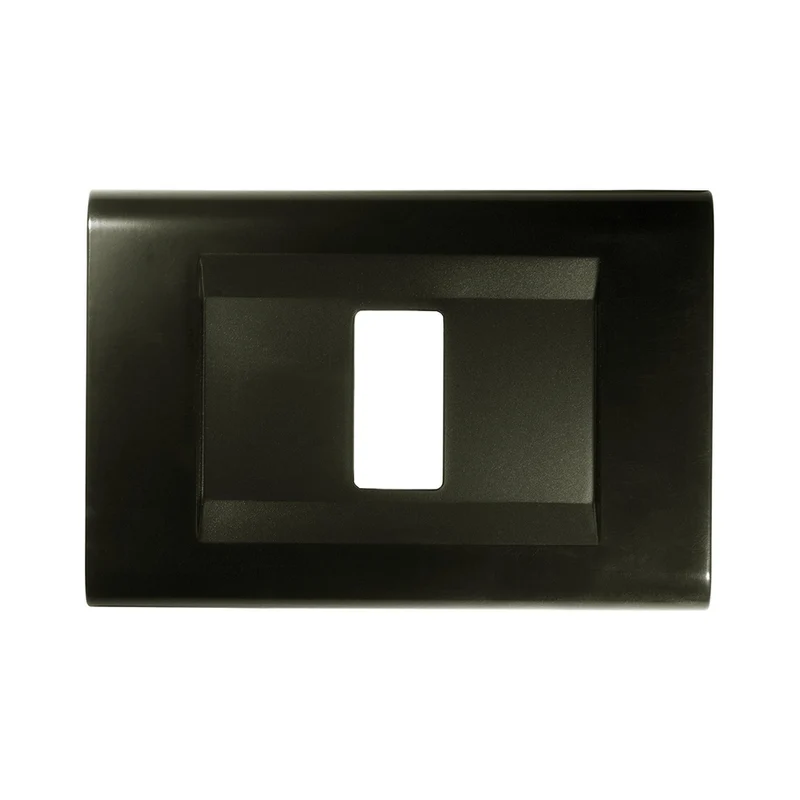 Plaque Click 1 Place Noire Compatible avec Bticino Magic - Feb Elettrica