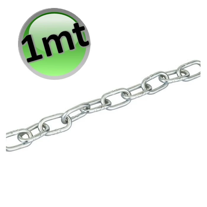 Chaîne 24 x 9,8 x 2,4 mm avec maillons de type génoise pour suspensions souples - longueur 1 m