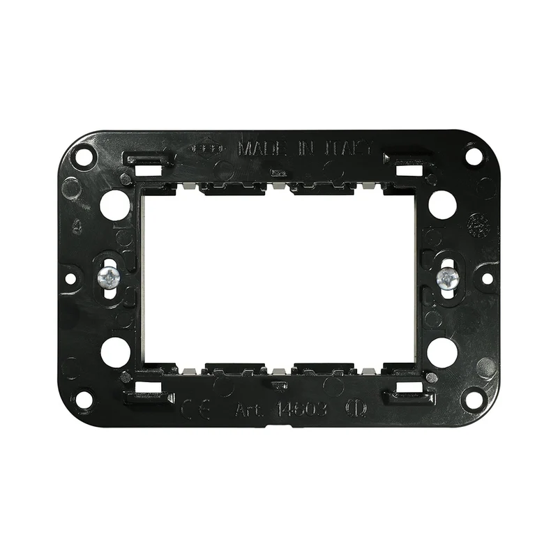 Support en polycarbonate à 3 modules avec vis, compatible avec Living International / Light - Feb Electric