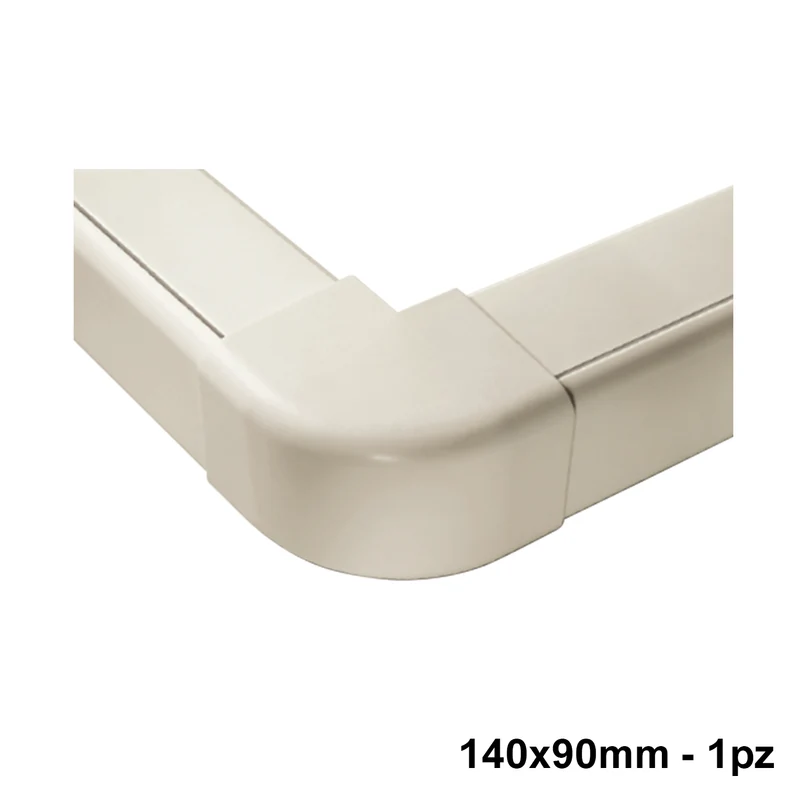 Connecteur d'angle externe pour profilé 140 x 90 mm - 1 pièce