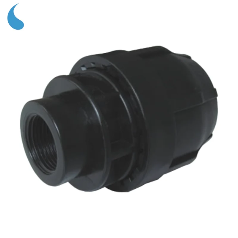 Raccord à compression Ø 25 mm x 3/4'' F - à serrer dans du polypropylène
