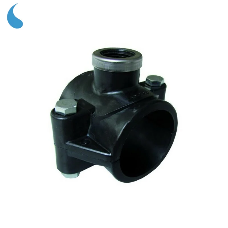 Support de fixation Ø 25 mm x 3/4'' avec bague de renfort en acier inoxydable, filetage femelle - à serrer dans du polypropylène