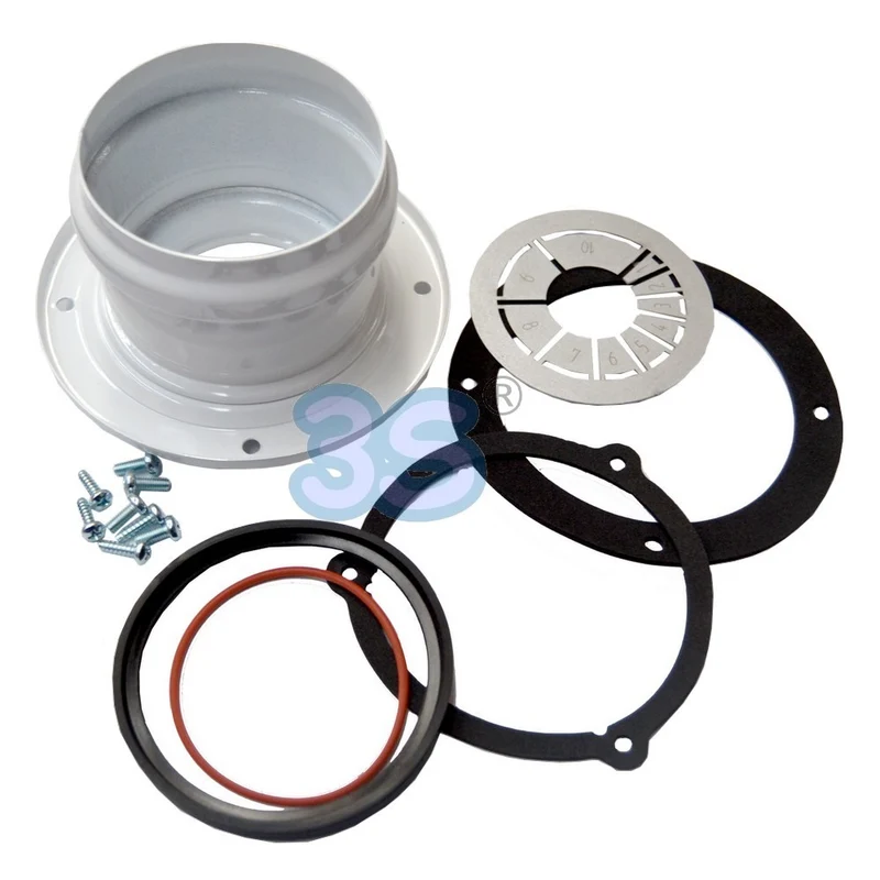 Kit de conduit séparé Ø 80 mm + rallonge de 135 mm avec prise d'échantillonnage - Chaudière UNIQA SIME
