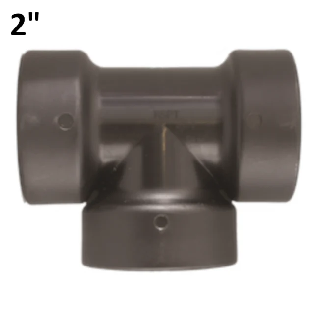 TEE T 2'' FFF en polypropylène PP avec joint torique